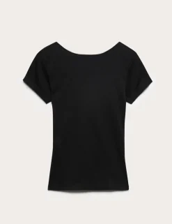 Pure Cotton Short Sleeve Ballet Back T-Shirt