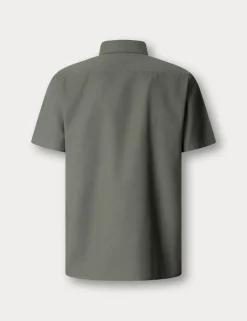 Pure Cotton Short Sleeve Oxford Shirt