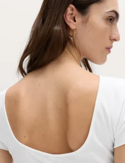 Pure Cotton Short Sleeve Ballet Back T-Shirt