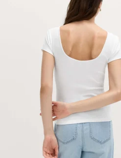 Pure Cotton Short Sleeve Ballet Back T-Shirt