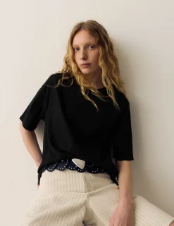 Pure Cotton Short Sleeve Boxy T-Shirt