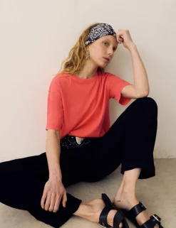 Pure Cotton Short Sleeve Boxy T-Shirt