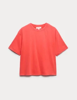 Pure Cotton Short Sleeve Boxy T-Shirt