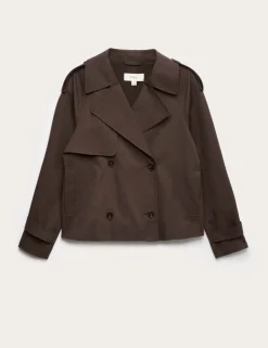Pure Cotton Short Trench Coat