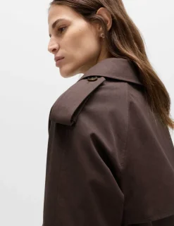 Pure Cotton Short Trench Coat
