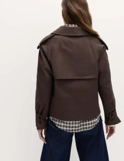 Pure Cotton Short Trench Coat