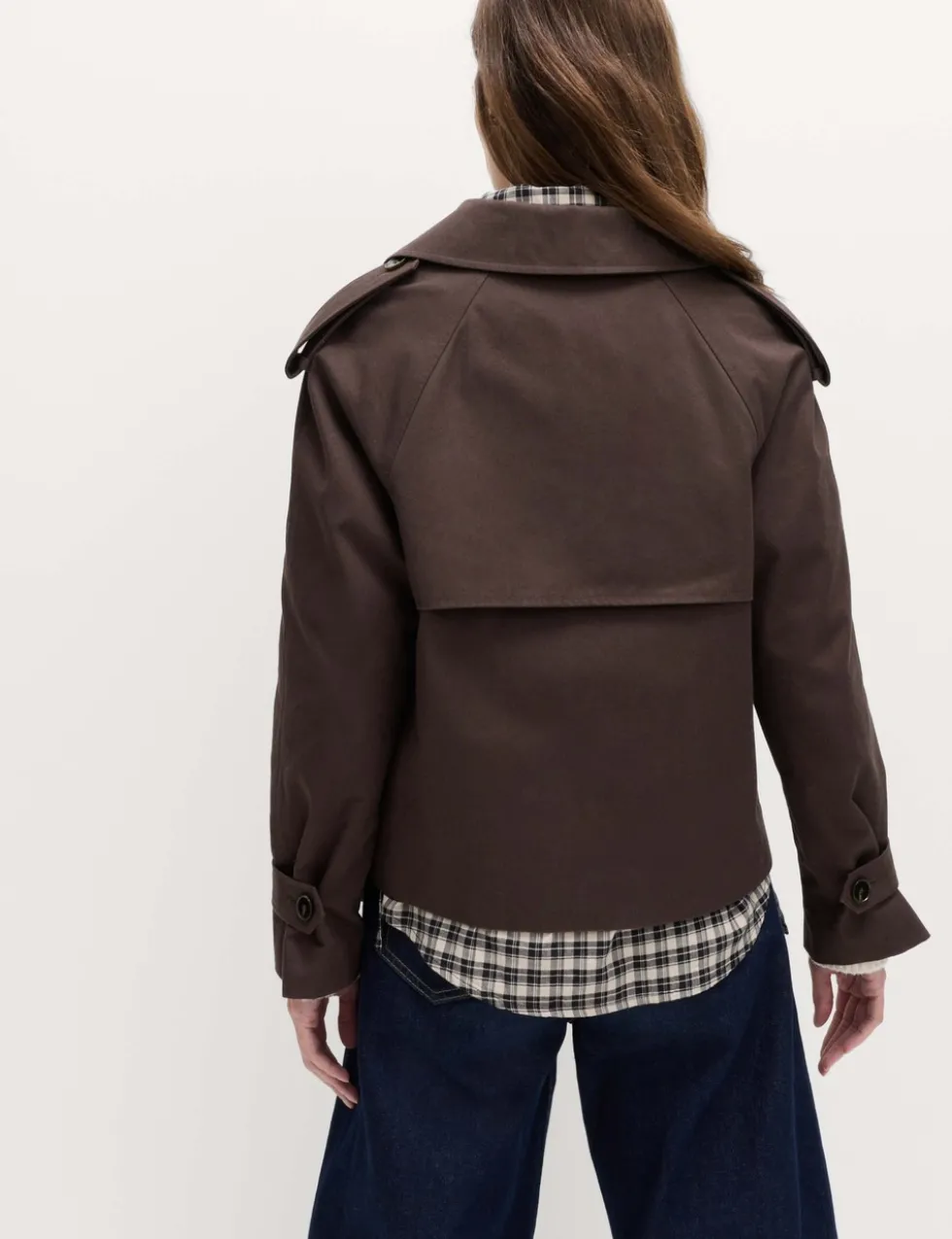 Pure Cotton Short Trench Coat