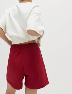 Pure Cotton Side Stripe Jogger Shorts