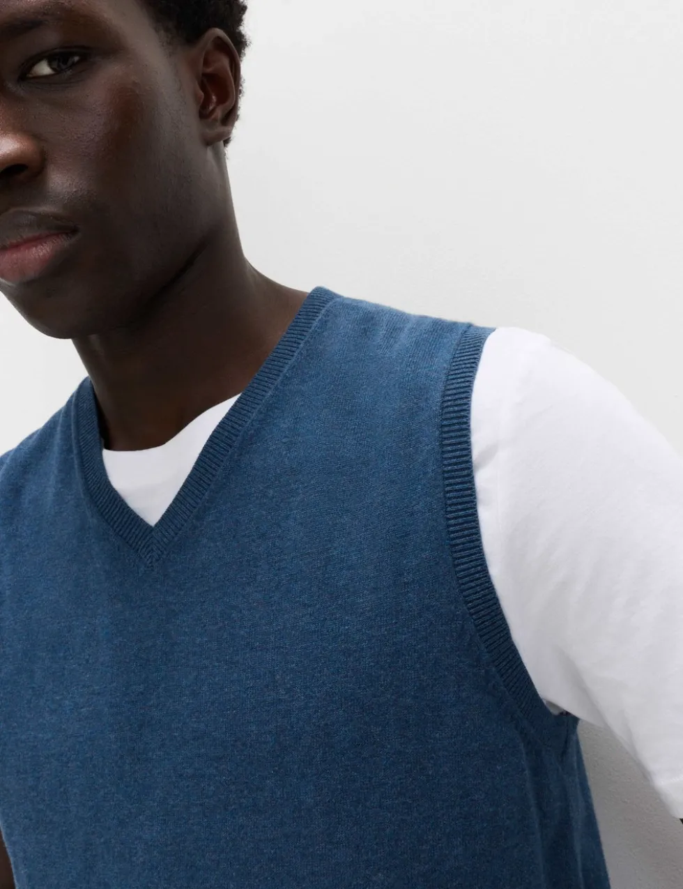 Pure Cotton Sleeveless Jumper