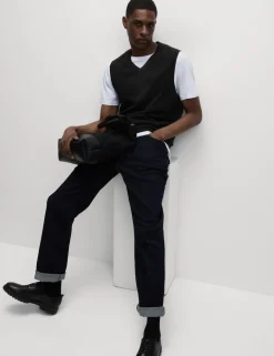 Pure Cotton Sleeveless Jumper