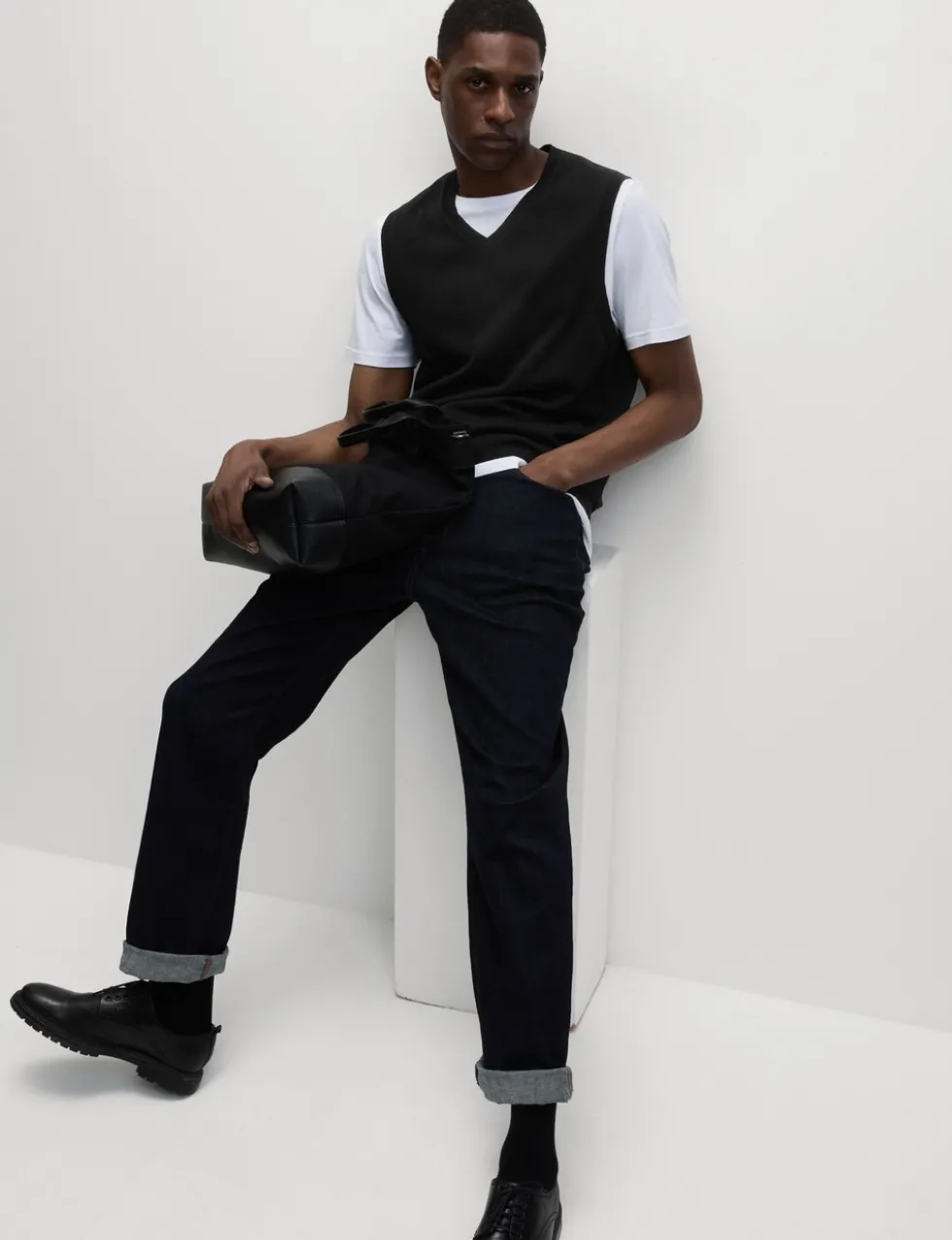 Pure Cotton Sleeveless Jumper