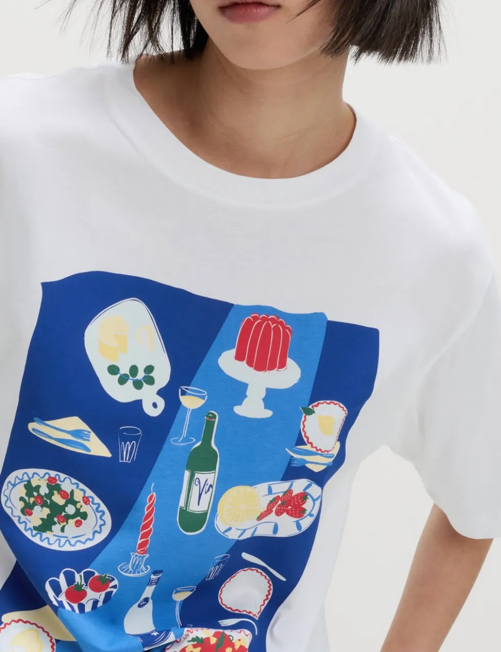 Pure Cotton Slogan Oversized T-Shirt