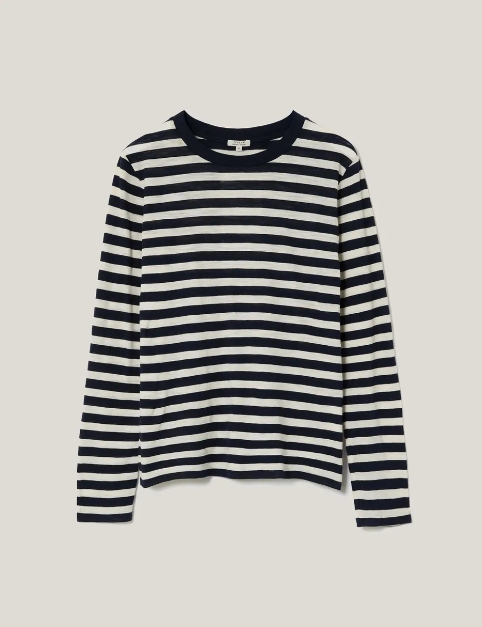 Pure Cotton Slub Striped Slim Fit Top