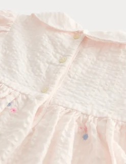 Pure Cotton Smock Dress with Knickers (0-3 Yrs)