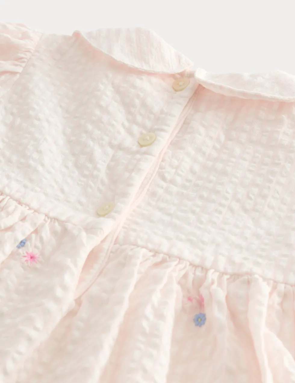 Pure Cotton Smock Dress with Knickers (0-3 Yrs)