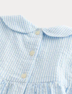 Pure Cotton Smock Dress with Knickers (0-3 Yrs)