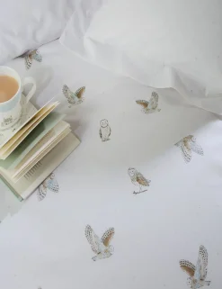 Pure Cotton Snowy Owls Bedding Set