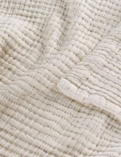 Pure Cotton Speckled Textured Throw
