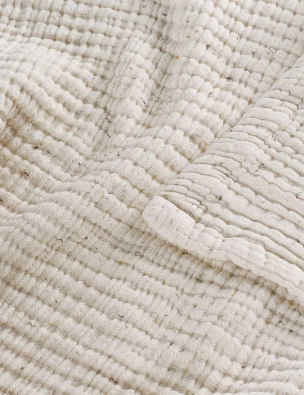 Pure Cotton Speckled Textured Throw