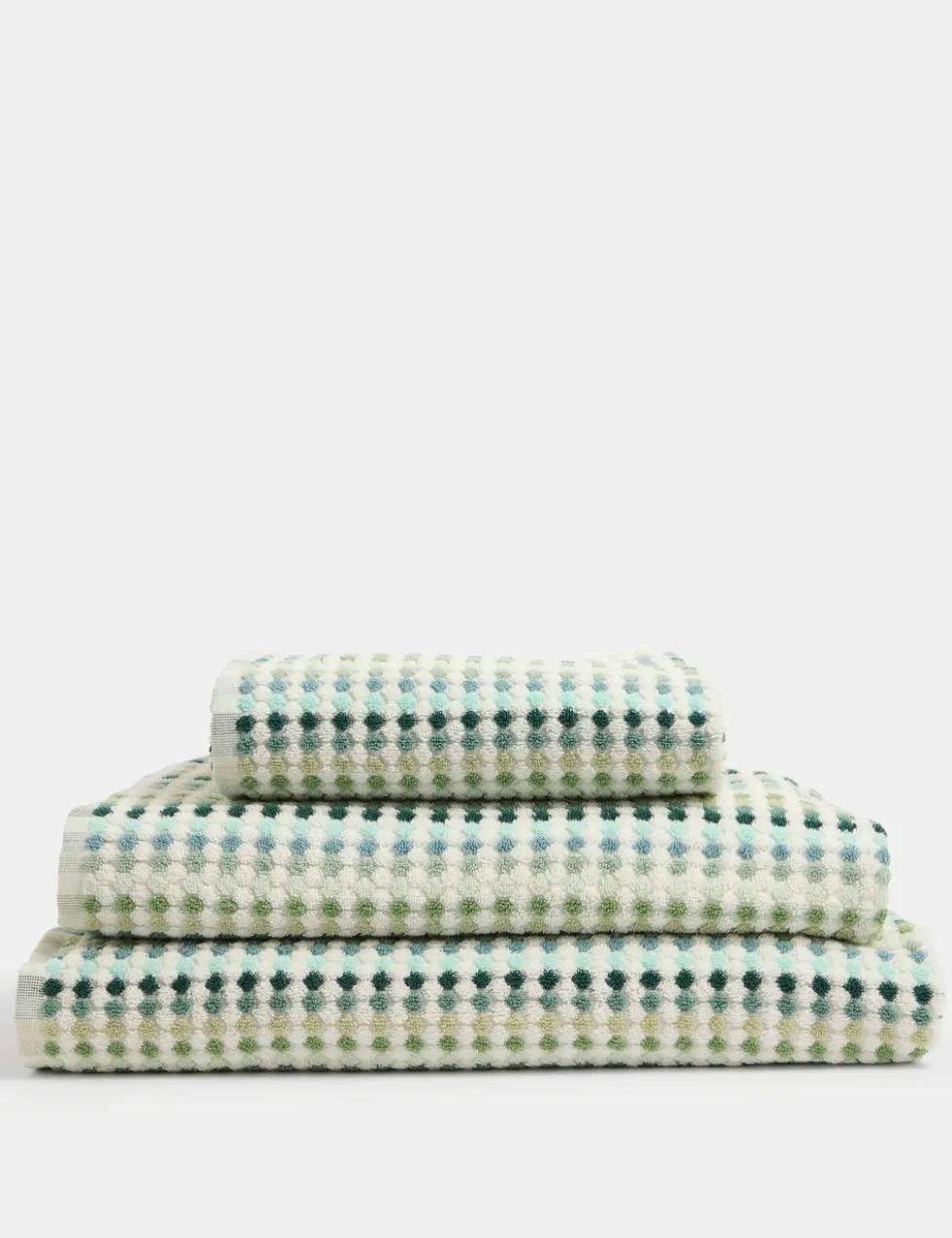 Pure Cotton Spotty Striped Towel