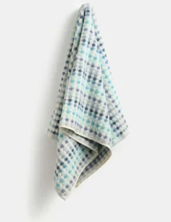 Pure Cotton Spotty Striped Towel