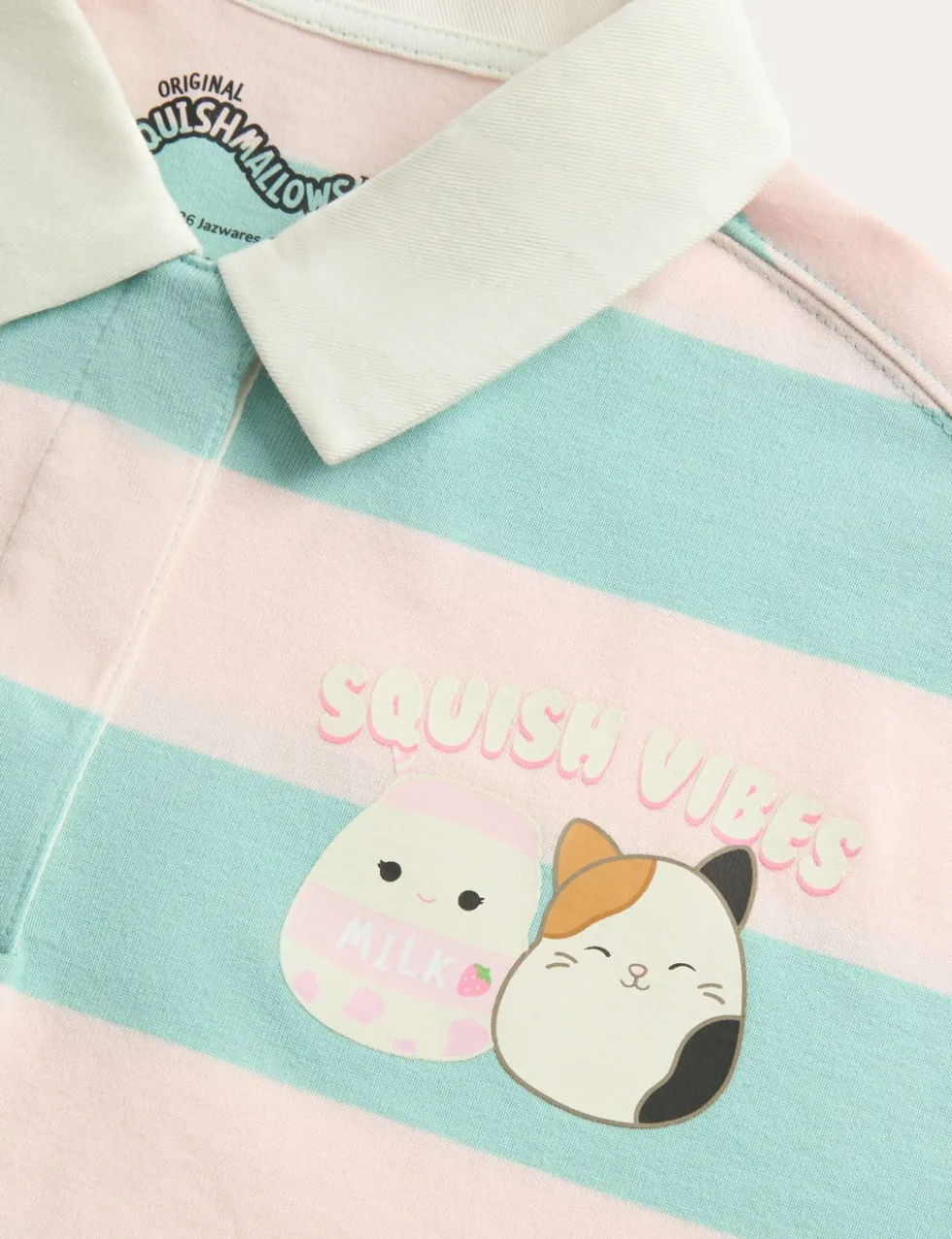 Pure Cotton Squishmallows™ Rugby Top (2-10 Yrs)