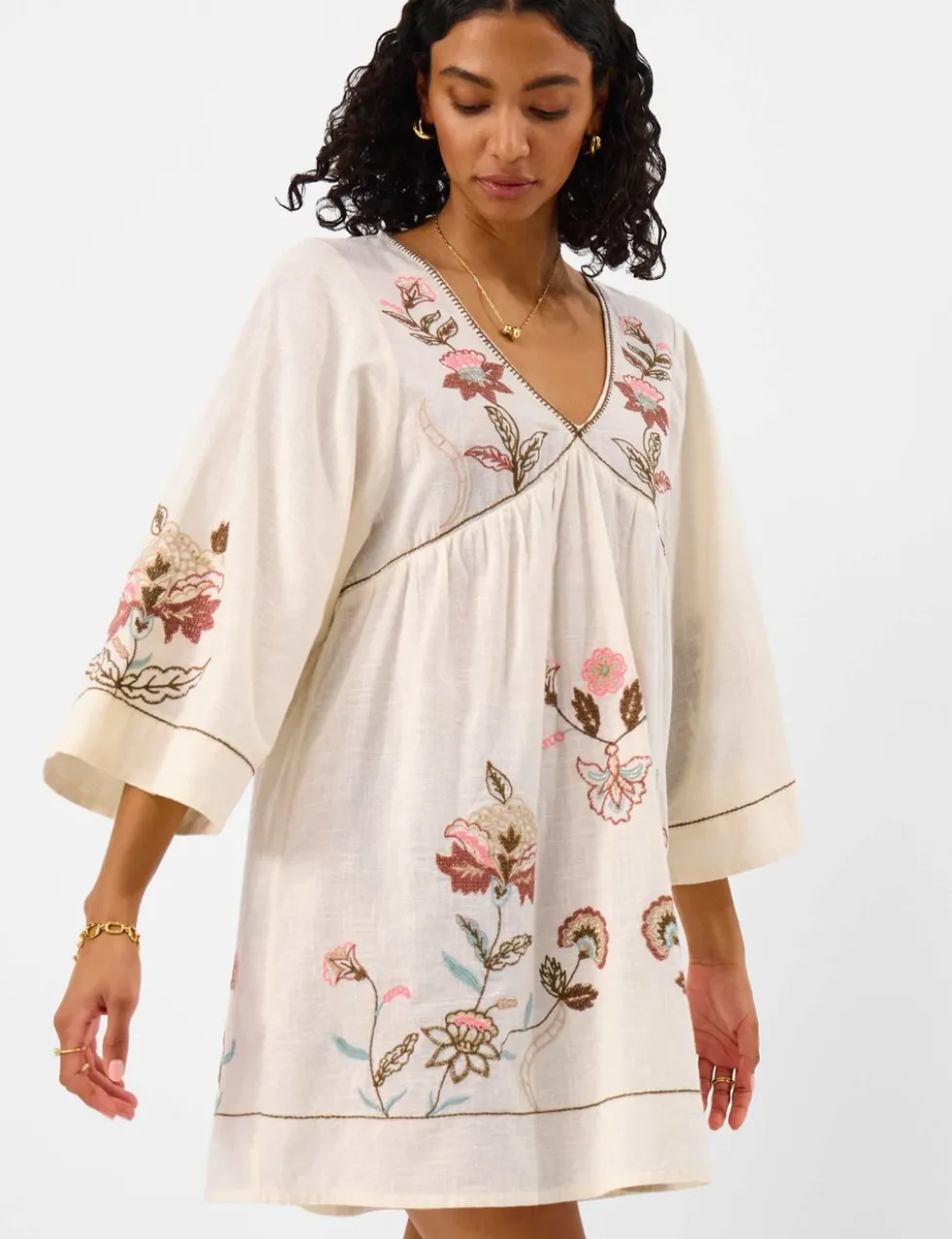 Pure Cotton Statement Embellished Kaftan