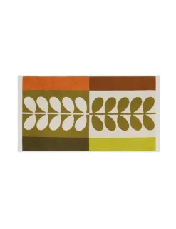 Pure Cotton Stem Check Bath Mat
