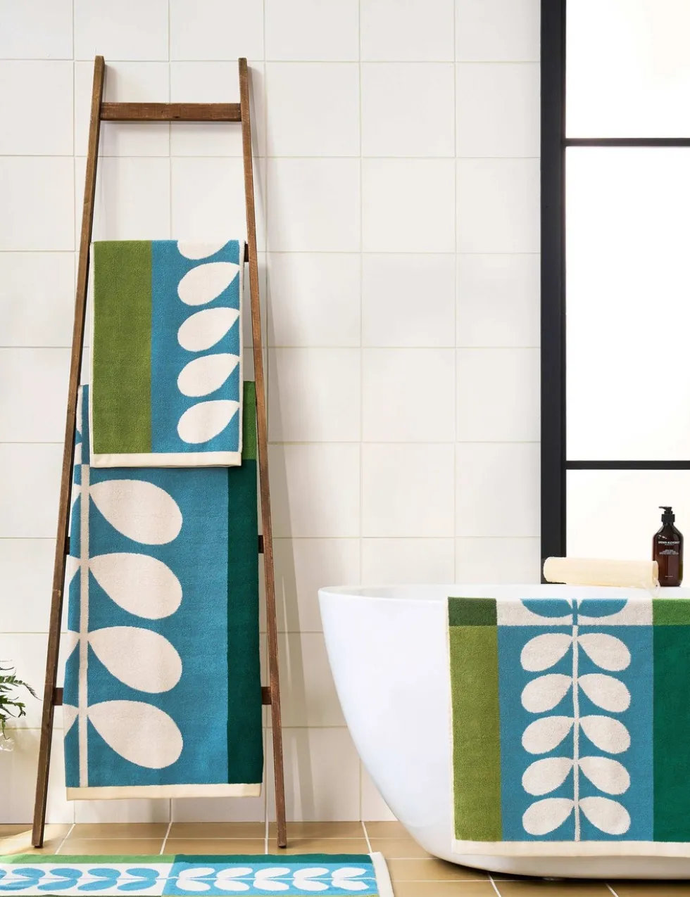 Pure Cotton Stem Check Towel