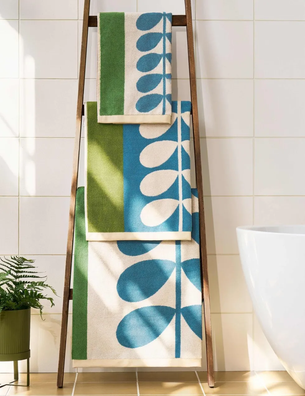 Pure Cotton Stem Check Towel