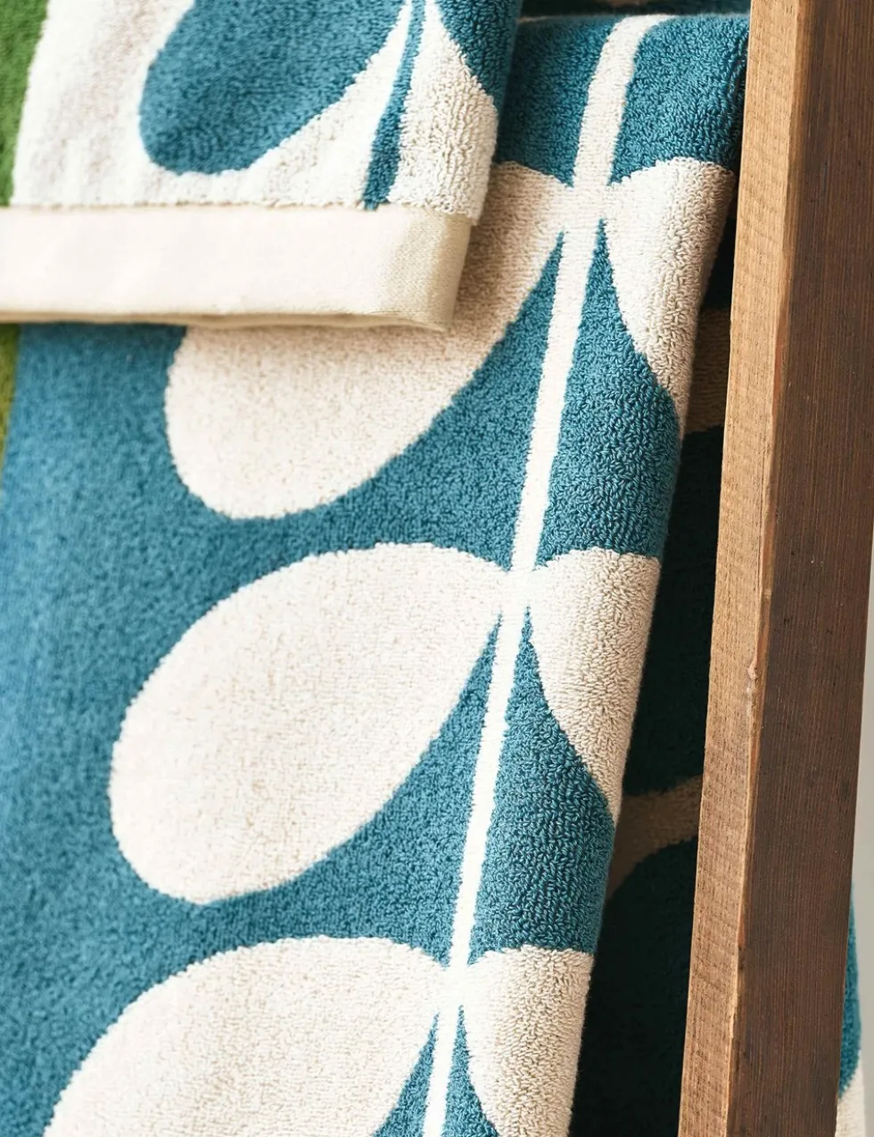 Pure Cotton Stem Check Towel