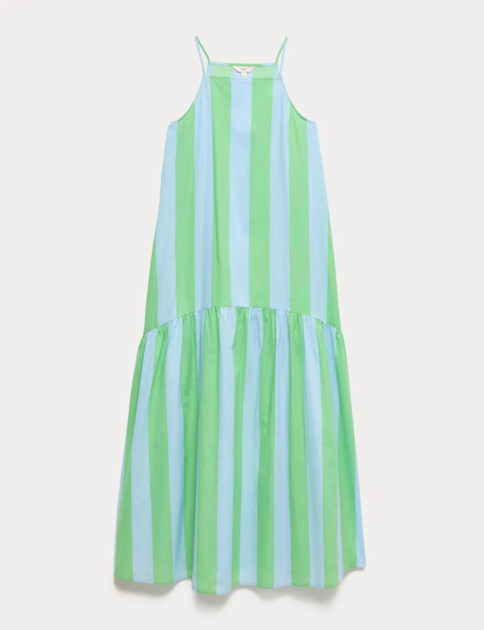 Pure Cotton Strappy Square Neck Beach Dress