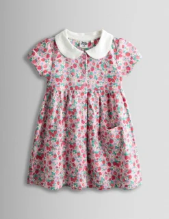 Pure Cotton Strawberry Pet In Pocket Dress (6 Mths - 7 Yrs)
