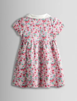 Pure Cotton Strawberry Pet In Pocket Dress (6 Mths - 7 Yrs)