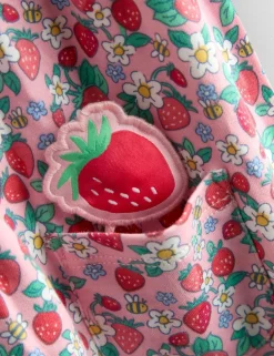 Pure Cotton Strawberry Pet In Pocket Dress (6 Mths - 7 Yrs)