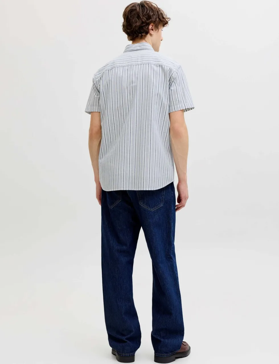 Pure Cotton Stripe Short Sleeve Shirt