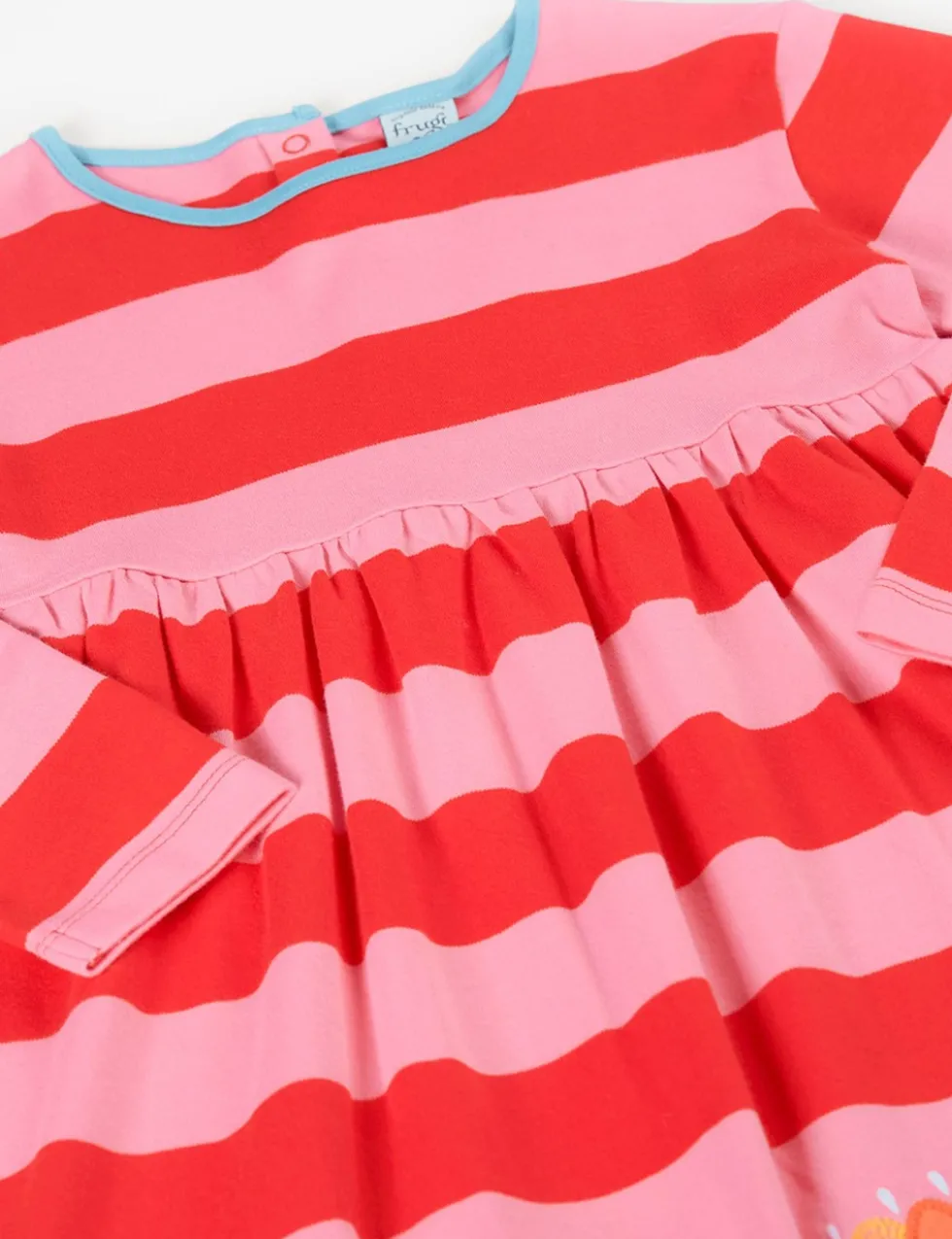Pure Cotton Striped Appliqué Dress (1-10 Yrs)