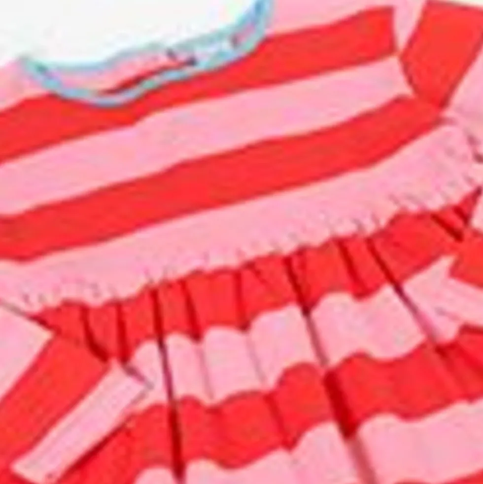 Pure Cotton Striped Appliqué Dress (1-10 Yrs)