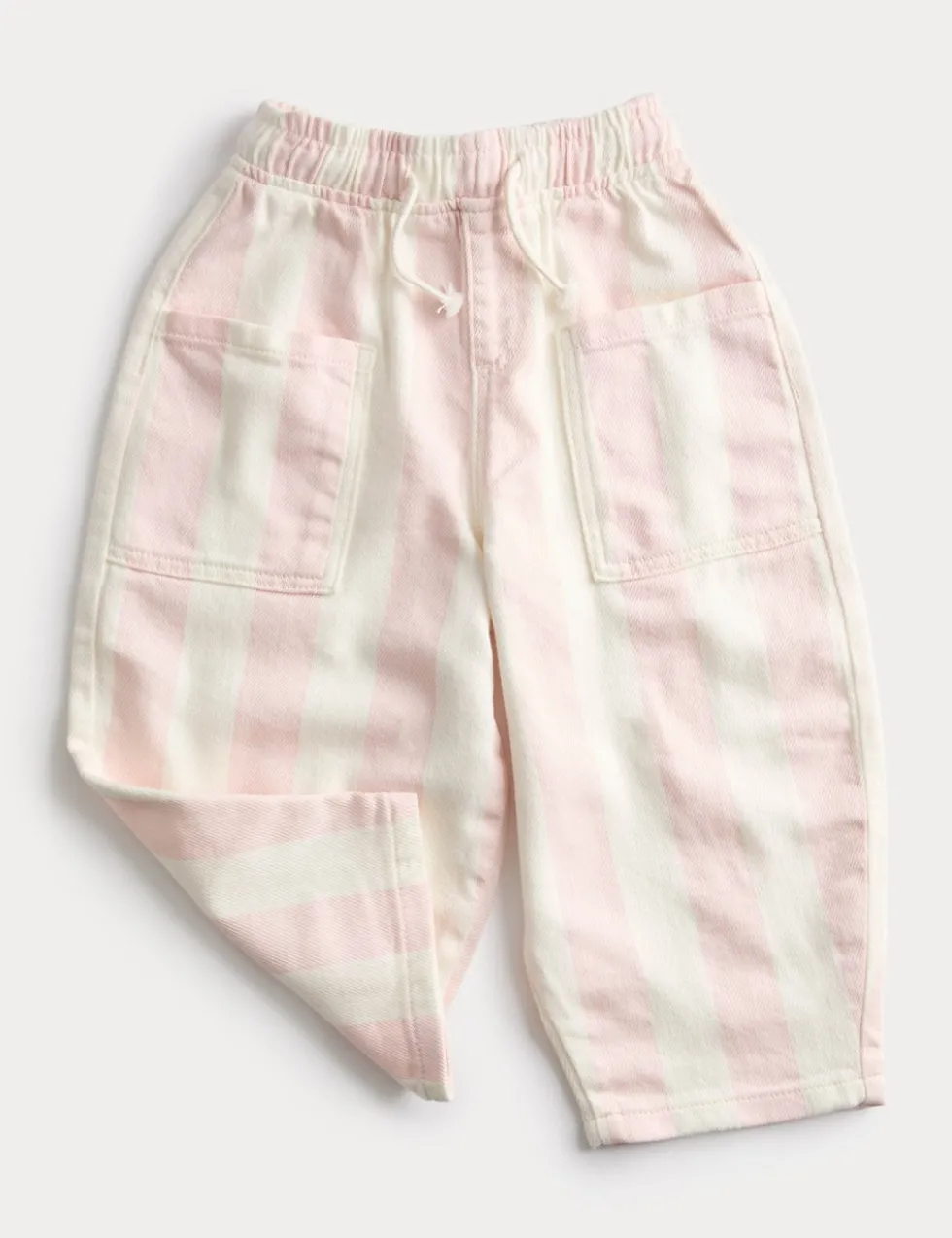 Pure Cotton Striped Barrel Leg Trousers (2-8 Yrs)