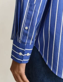 Pure Cotton Striped Button Through Shirt