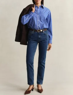 Pure Cotton Striped Button Through Shirt