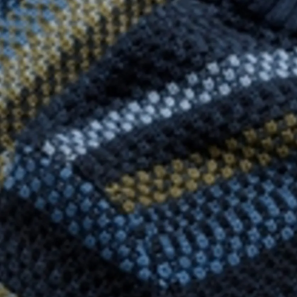 Pure Cotton Striped Crew Neck Jumpers