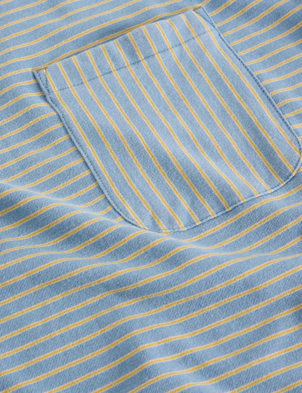 Pure Cotton Striped Crew Neck T-Shirt