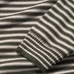 Pure Cotton Striped Crew Neck Jumper