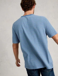 Pure Cotton Striped Crew Neck T-Shirt