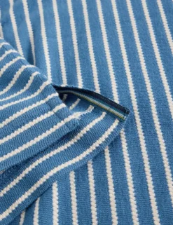Pure Cotton Striped Crew Neck T-Shirt