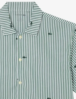 Pure Cotton Striped Crocodile Pyjama Set