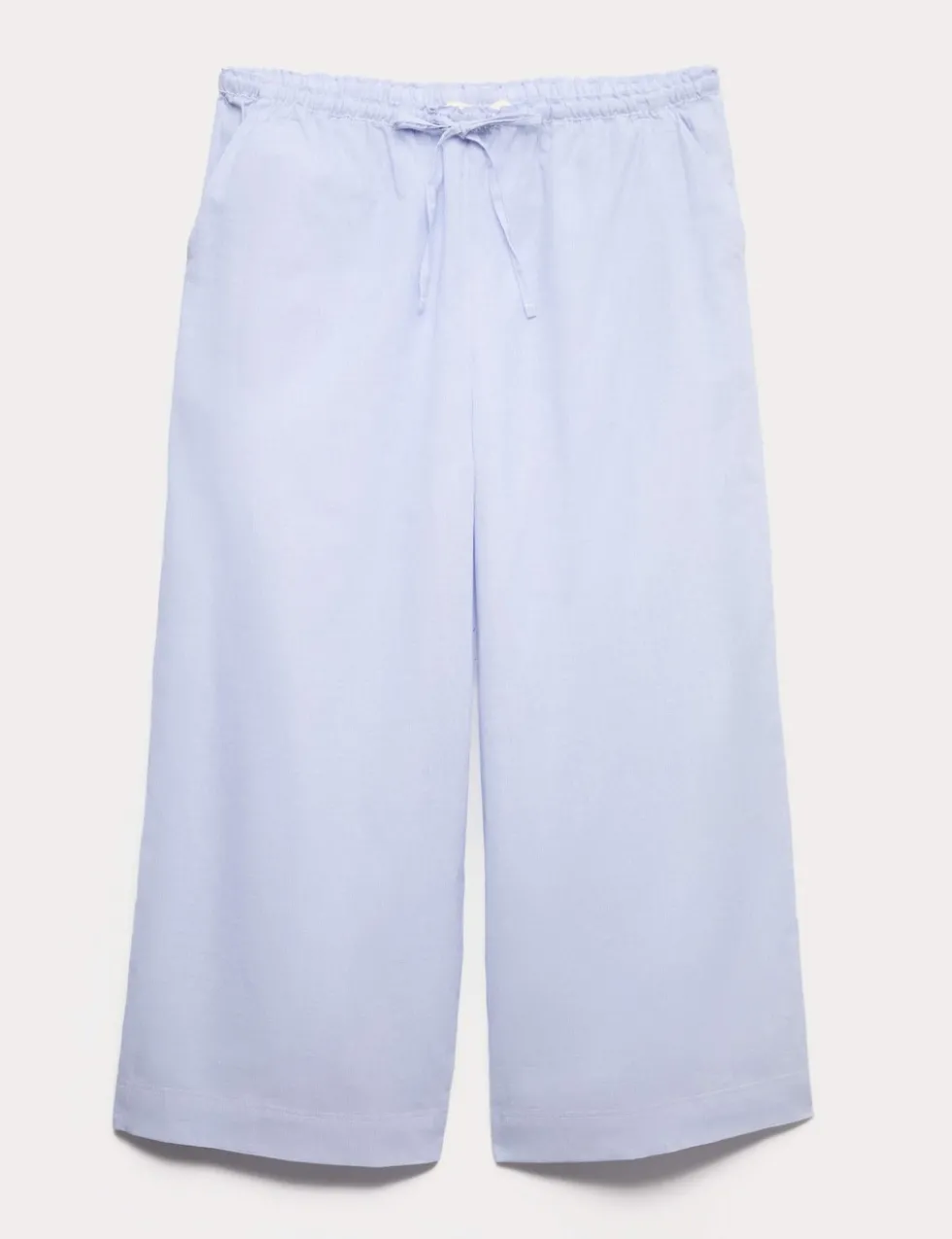 Pure Cotton Striped Cropped Pyjama Bottoms