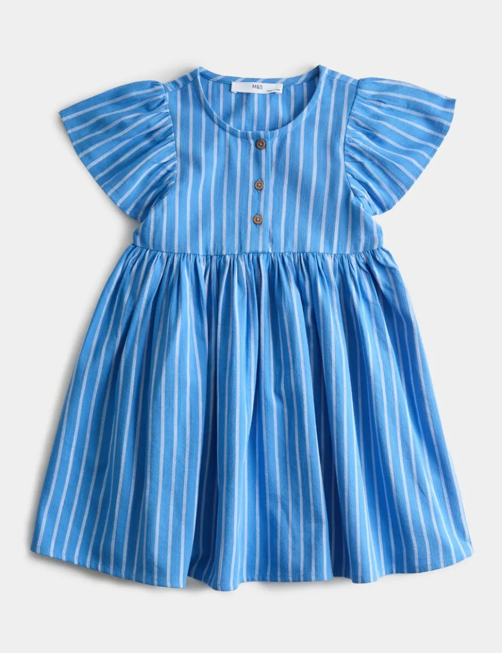 Pure Cotton Striped Dress (2-10 Yrs)