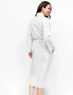 Pure Cotton Striped Dressing Gown